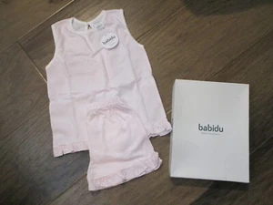 BABIDU GIRL'S 2-PIECE S/S PINK PAJAMA SHORT SET  NEW - Picture 1 of 2