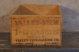 Antique Valley View Packaging Co. California Produce Crate Box - Picture 1 of 2