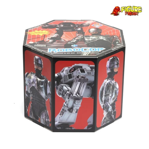 Hiya Toys SDCC 2022 Robocop ED-209 vs Battle Damaged Robocop 2-Pack (NM Package) Cover