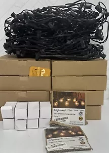 Brightown Clear G40 LED Globe String Lights Set 100ft Black Set of 2x OPEN BOX - Picture 1 of 5