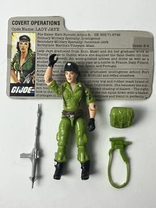 💥Tarjeta de archivo Gi Joe Lady Jaye 1985 de colección 100 % completa ¡Bonita pintura ¡Envío de 1 día!👍 - Imagen 1 de 11