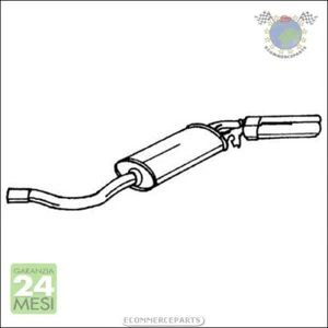 Silenziatore Marmitta Posteriore Sigam per FIAT 127 #97 - Foto 1 di 3