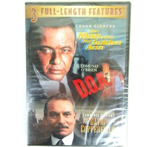 NEW DVD 3 Full Films: THE MAN WITH THE GOLDEN ARM * D.O.A. * DAVID COPPERFIELD - Picture 1 of 7