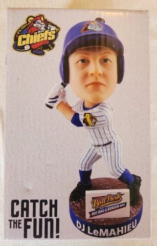 Peoria Chiefs SGA NIB 2017 #9 DJ LeMahieu Bobblehead New York Yankees Rockies Cover