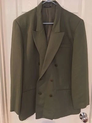 NEW CITY STREETS 44 GREEN JACKET Coat Blazer $175.00 Men's Fully lined Foto 1 de 4