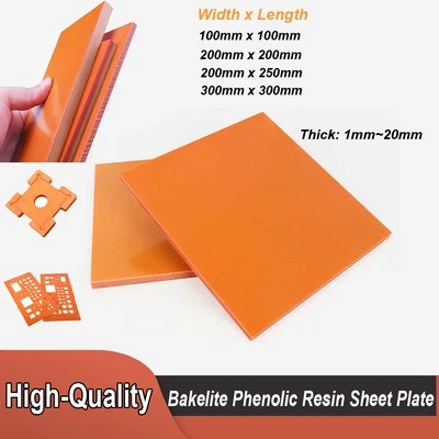 Lastra lamiera resina fenolica bachelite isolamento CNC scheda elettrica spessore 1-20 mm - Immagine 1 di 4