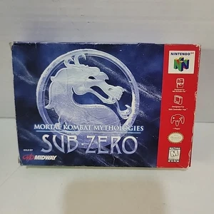 Mortal Kombat Mythologies: Sub-Zero Nintendo 64 N64 SOLO CAJA incluye póster - Imagen 1 de 5