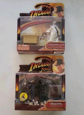 Indiana jones raiders playsets x2. temple pitfall and indiana jones with ark - Image 1 of 4