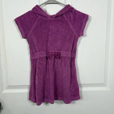 Hanna Andersson 5 110 cm Algodón Terry Paño Playa Toalla de Baño Púrpura Vestido con Capucha Foto 1 de 4