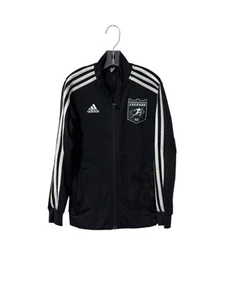 Adidas Black Jacket with White Accents Size Small - Picture 1 of 5