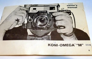 Koni-Omega Rapid "M" camera Guide  Book  -  OEM Genuine - Picture 1 of 10