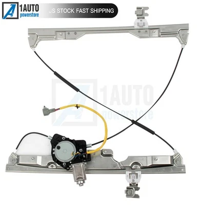 Regulador de janela de energia dianteiro esquerdo com motor compatível com 2004-2009 Nissan Quest 3.5L - Imagem 1 de 4