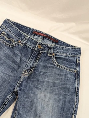 Rock & Roll Jeans 34x30 (34x32 Tag) Blue Double Barrel Straight Denim Cowboy - Image 1 of 4