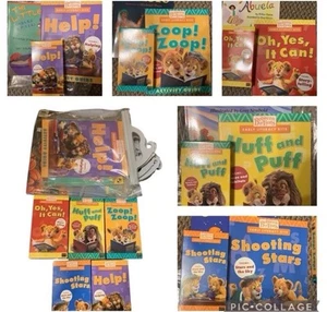 Between the Lions Huff Zoop VHS Literacy Kit 5x VHS With Books Rare HTF New Nib - Picture 1 of 20