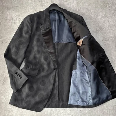 Chaqueta Blazer PAUL SMITH Moderna Punto Etiqueta Algodón Lino A Medida Negro Gris M Hombres Foto 1 de 4