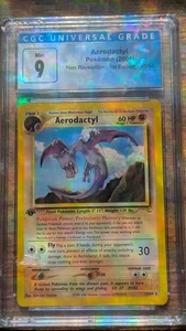 CGC 9 MINT Aerodactyl Neo Revelation 1. Edition 15/64 Pokemon Karte - Bild 1 von 4