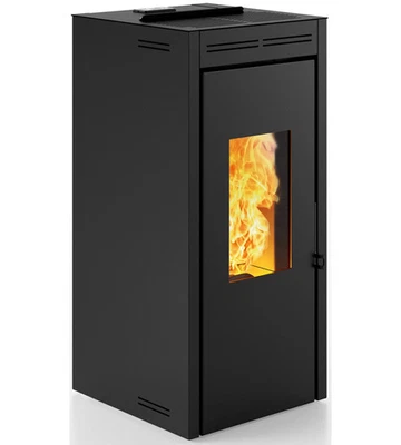TERMOSTUFA A PELLET ERMETICA INVICTA "TERAMO PLUS" NERO 17,2 KW - Immagine 1 di 2