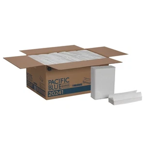 Pacific Blue Select, 1 capa, pliegue en C, 10,1" X 12,7", blanco, 200 hojas, 12 paquetes - Imagen 1 de 8