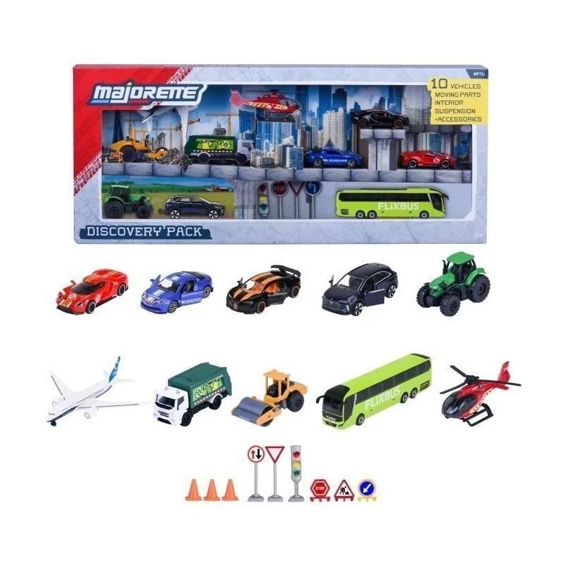 MAJORETTE - Majo Set Découverte 10 Pcs - des 3 ans - Photo 1/1