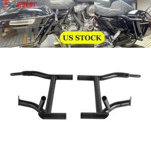 Saddlebag Rail Guards For Harley Street Glide FLHX FLHXS FLHXSE FLHXST 2014-2023 - Picture 1 of 8