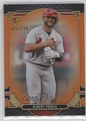 2022 Topps Triple Threads Amber /199 Albert Pujols #71 - Image 1 of 2