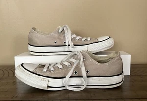 Converse Chuck Taylor All Star Unisex Low Top Beige Size Men 5, Women's 7 - Picture 1 of 13