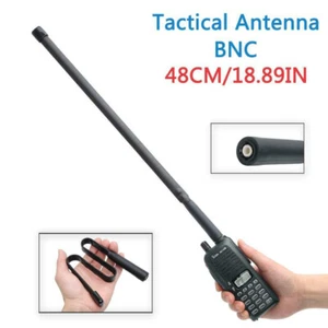 AR-152A 48cm/18,89in CS Taktische Antenne BNC Dual Band VHF/UHF faltbar für ICOM - Bild 1 von 9