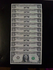 2017 $1 Dollar Uncirculated Star Notes in Sequence S/N's F 05993626 * Thru 36 * - Picture 1 of 4