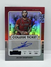 2022-23 Panini Chronicles Draft Picks Julian Champagnie Rookie Auto Holo /49
