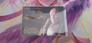 Game of Thrones Complete Series: Rupert Vansittart ""Yohn Royce"" Autograph Card