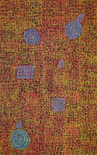 BETTY MBITJANA "Bush Melon - Awelye" Signed Acrylic on Canvas 200cm x 125cm