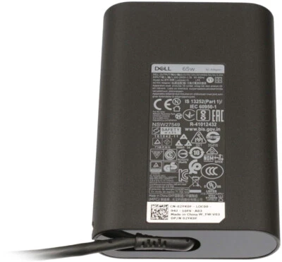 Dell M1WCF AC Adapter - 65 W - 120 V AC, 230 V AC Input - 5 V DC, 9 V DC, 15 V - Image 1 of 2