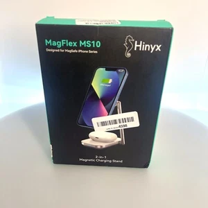Hinyx 20W Fast Charging Station, 2-in-1 Zinc Alloy Foldable Magsafe Charger - Photo 1 sur 24