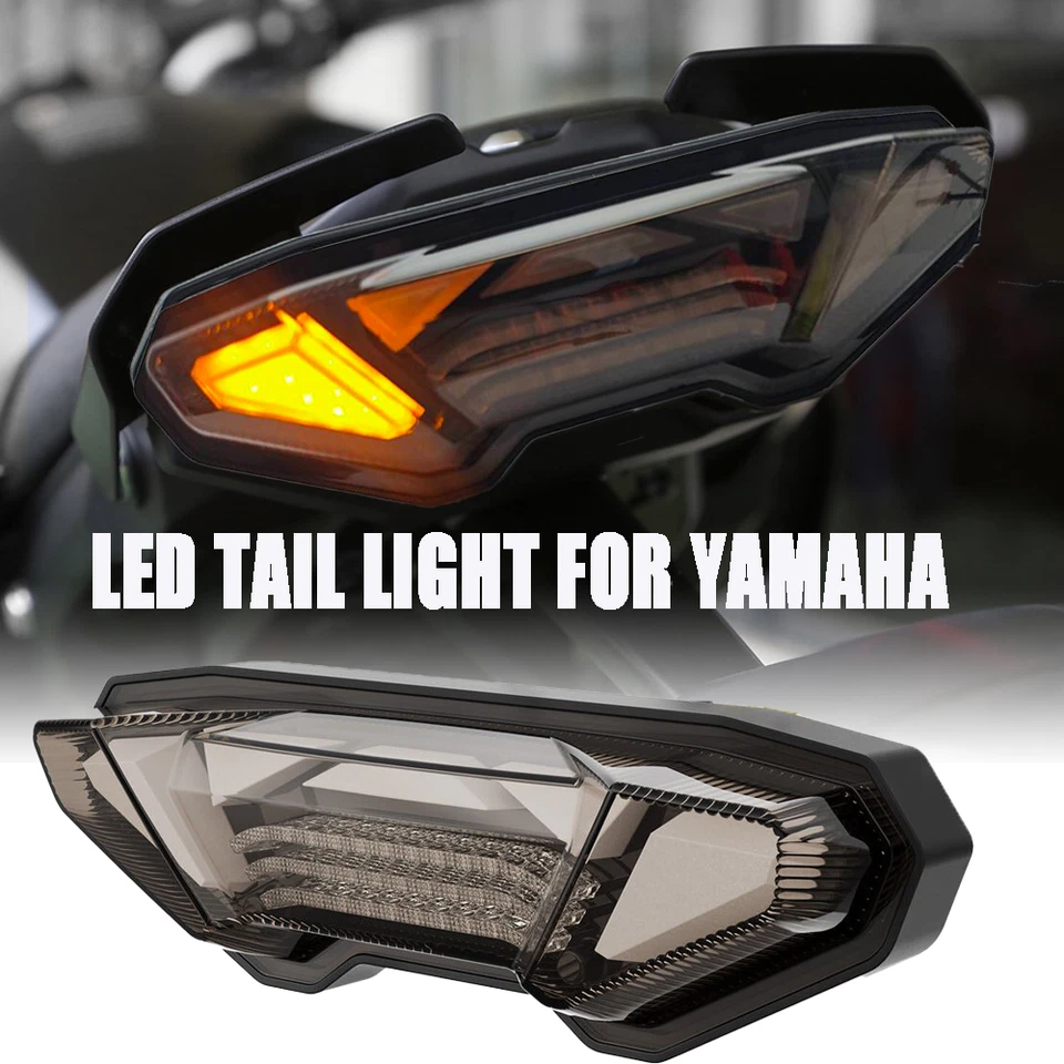 Luz trasera de freno LED ahumada Emark para Yamaha MT09 FZ09 2014-2016 MT-10 2016-2021 Foto 1 de 4