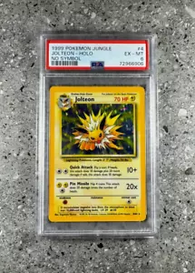 Pokemon TCG Cards Jolteon 4/64 Jungle NO SYMBOL Misprint Holo Rare PSA 6 EX-MT - Bild 1 von 8