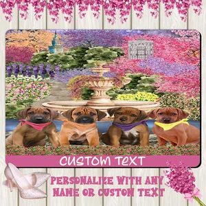 Rhodesian Ridgeback Dog Floor Mat Personalized Door Mat Valentine Day NWT - Picture 1 of 48