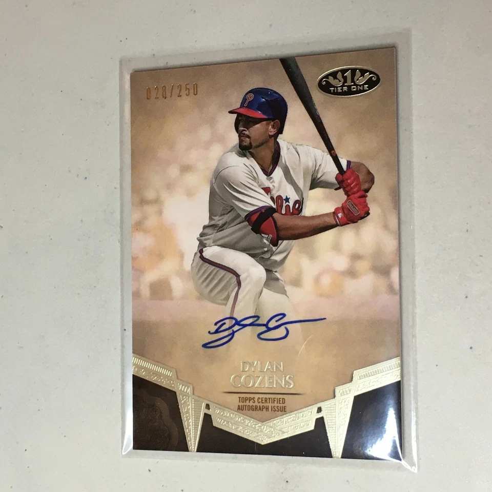 F52808   2019 Topps Tier One Break Out Auto #BADCO Dylan Cozens/250 Phillies - Image 1 of 1