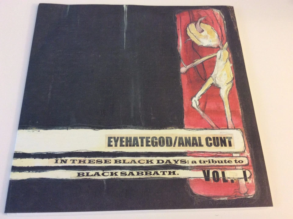 ANAL CUNT EYEHATEGOD SPLIT EP 7" VERY RARE TRIBUTE TO BLACK SABBATH - Image 1 of 1