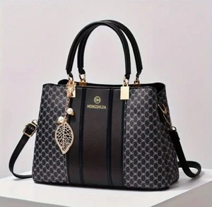 Elegante Damenhandtasche Kontrastfarbe und vielseitig Crossbody große Kapazität - Bild 1 von 8