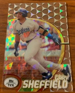 1998 Topps Tek #29 Pattern #48 Diffractor Gary Sheffield Dodgers Free Shipping - Picture 1 of 2