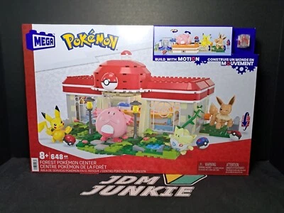 MEGA Pokemon Building Toy Kit Forest Pokémon Center 648 Pieces w/ 4 Action Figs - Image 1 of 4
