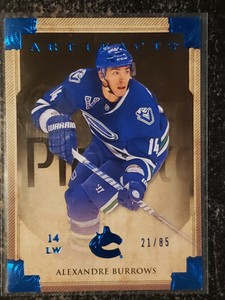 2013-14 Artifacts ALEXANDRE BURROWS Sapphire! #5 21/85 Vancouver Canucks! SP!