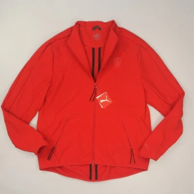 Puma Farrari T7 Jacket Rosso Corsa Men's Size 2XL Red Track Full Zip 572800 NWT - Image 1 of 4