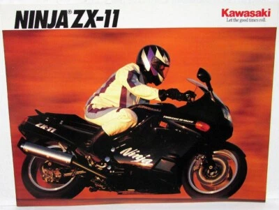 1992 Kawasaki Ninja ZX-11 Motorcycle Dealer Sales Brochure ZX1100-C3 Specs — 第 1/3 张图片