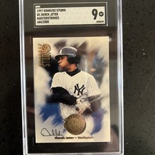 1997 Donruss Studio #1 Derek Jeter Master strokes 444/2000 SGC Graded 9 MT