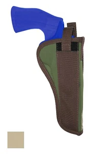 New Barsony Woodland Green Desert Sand OWB Belt Holster for 6" Revolvers - Picture 1 of 6