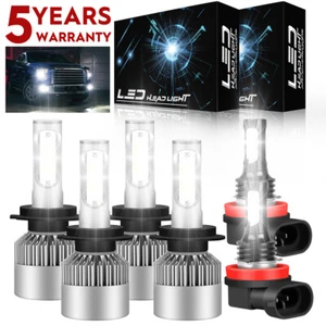 For Mercedes Benz C300 350 2008 2009 2010 Combo LED Headlight + Fog Light Bulbs - Picture 1 of 14