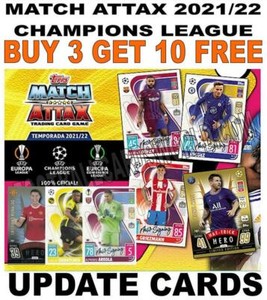 MATCH ATTAX 2021/22 21/22 CHAMPIONS LEAGUE - UPDATE CARDS INC NEW SIGNINGS