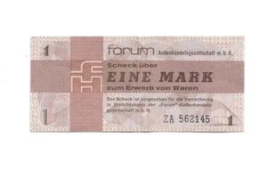 1 Mark Forumscheck 1979 (3+) Ersatznote  - Bild 1 von 2