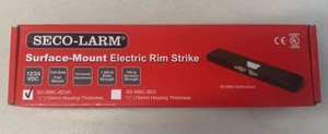 Seco-Larm Surface-Mount Electric Rim Strike, 1/2 Inch SD-998C-BD3A BLACK - Picture 1 of 2